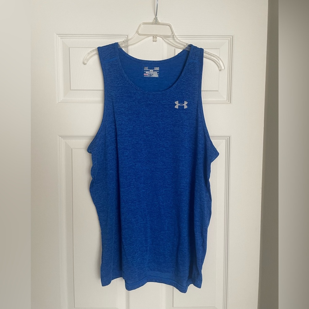 Mens Blue Under Armour Tank Top